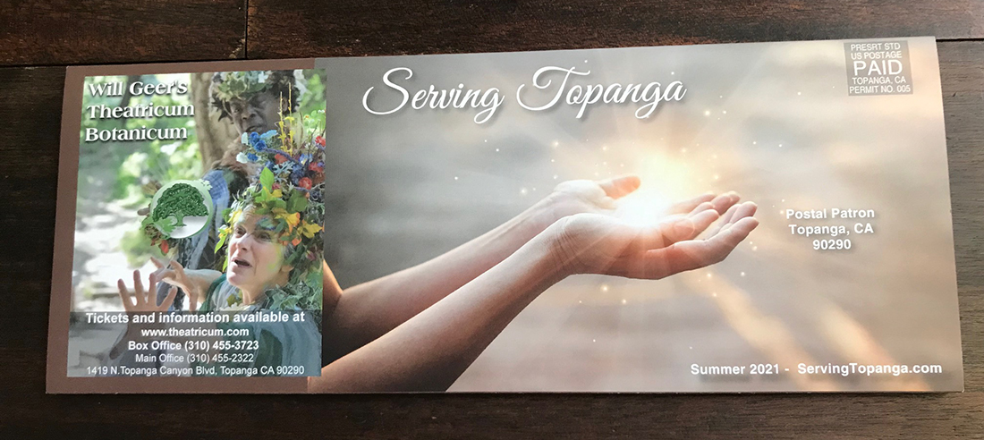 Quarterly Business Brochure “Serving Topanga” Ceases Publication