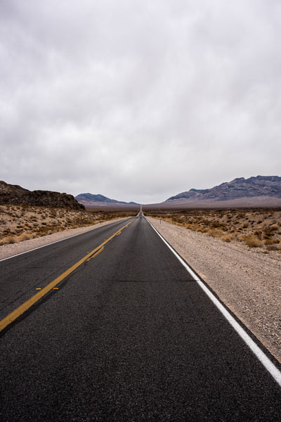 -The road between Death Valley and Pahrump, Nevada-