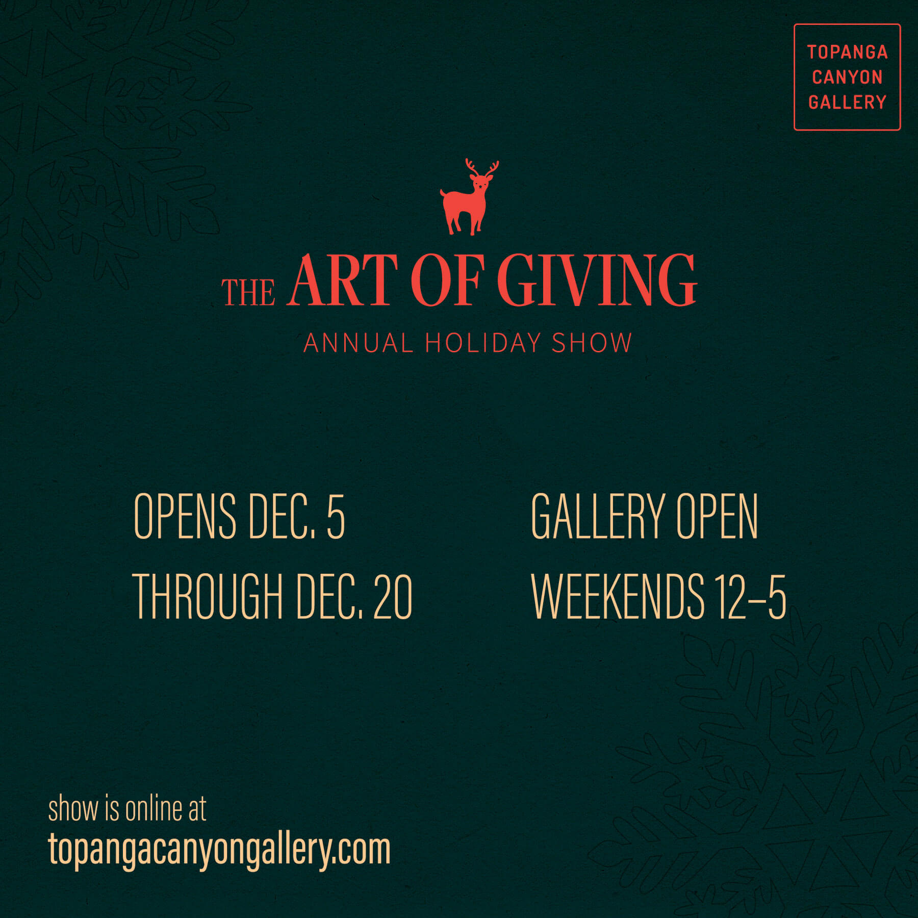 Topanga Canyon Gallery Holiday Show