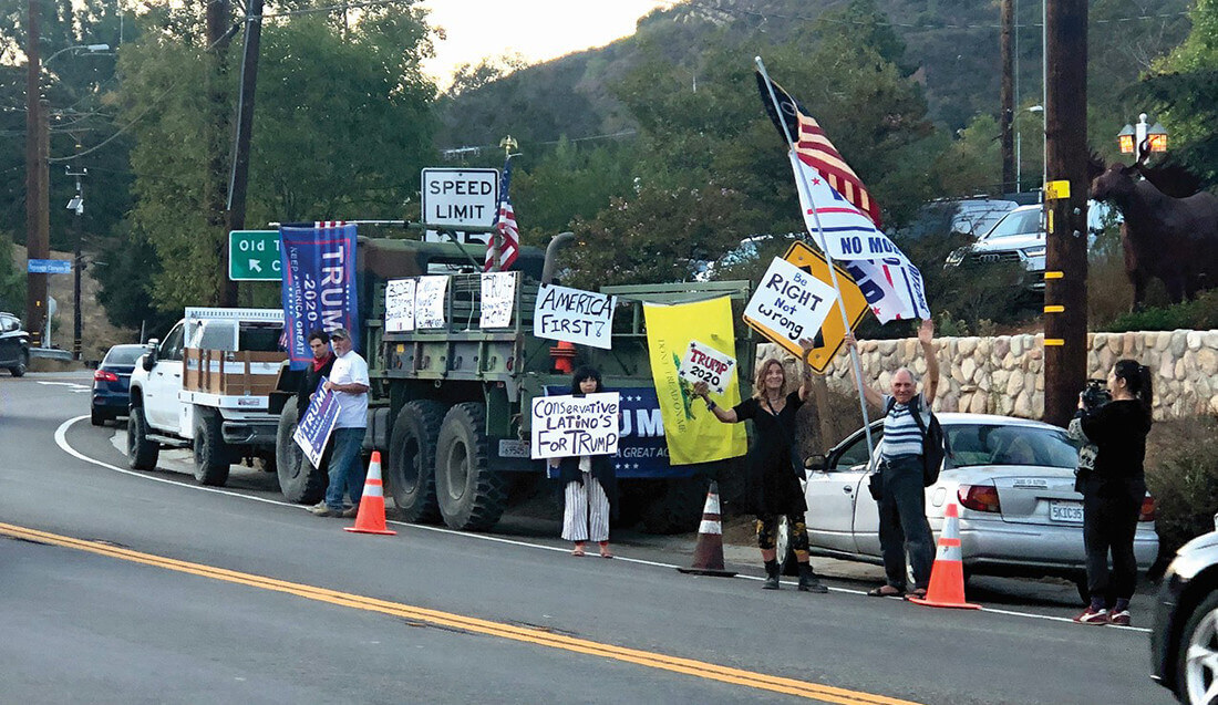 Topanga Peace Alliance Vigil Turns Ugly